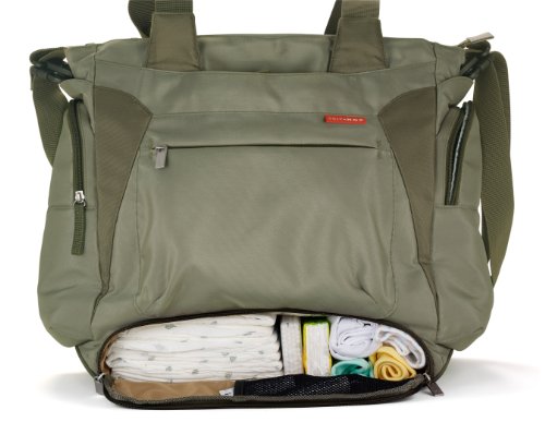 Imagen 4 de Skip Hop Bento - Bolso para pañales y cambiador, color verde