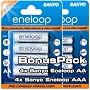 Sanyo eneloop Kombipack 4x AA Mignon + 4x AAA Micro Batterien