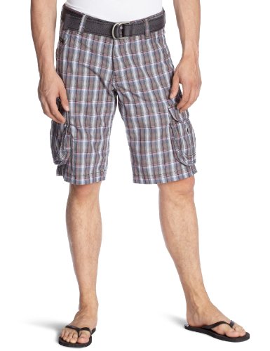 edc by ESPRIT Herren Hose/ Short & Bermuda, kariert R35212, Gr. 32W Grau (064) Preisvergleich
