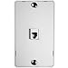 Mediabridge™ Wall Mount with Telephone Jack (1-Port) (White)