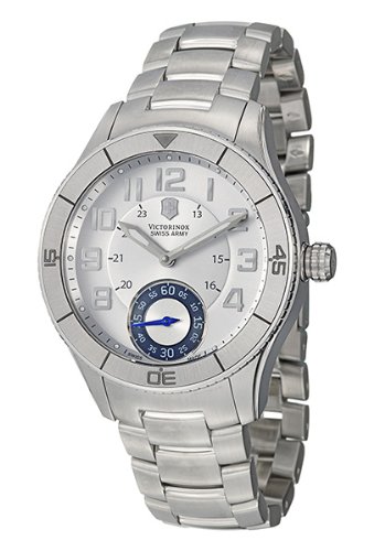 Victorinox Swiss Army Mens 241190 Ambassador Silver Dial Watch