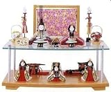ひな人形 木目込 大里彩 作 五人飾り 4fk8203 段飾り 雛人形