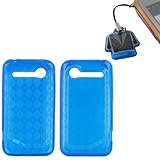 GTMax Blue Argyle Gel Skin Protector Cover Case + Mobile Cleaner for Verizo ....