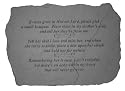 KayBerry Cast Stone Garden Accent Memorial Stone If roses grow in Heaven 65320