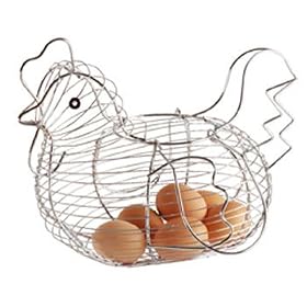 Kitchen Craft Chrome Plated Wire Large Chicken Basket 30cm x 25cm