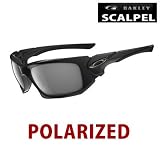 オークリー　SCALPEL　偏光レンズ　サングラス　アジアンフィット　009134-05　Polished Black/Grey Polarizedの画像