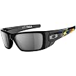 Oakley Taca Fuell Cell Men's Special Editions Signature Series Sportswear Sunglasses w/ Free B&F Heart Sticker Bundle - Polished Black/Warm Grey