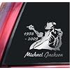 Michael Jackson 1958 - 2009 Vinyl Decal Sticker - Shiny Chrome