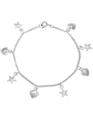 Bling Jewelry Shell Starfish Nautical Sea of Life Charm Bracelet Sterling Silver