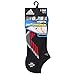 adidas Men's Climacool® X III No Show Sock (2-Pair), Black/Power Red/Onix/Grey, Large, (Shoe Size 6-12)