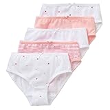 Trimfit Girls 100% Combed Cotton Briefs In Assorted Prints (5 Pack) Xlarge