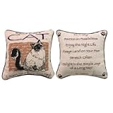 Advice From a Cat Decorative Dog Accent Pillow by Manual Woodworkers