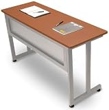 OFM 55144-CHERRY & SILVER Modular Desk/Worktable 30 x 60 Inches - Cherry and Silver