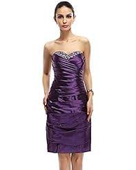 Strapless Natural   Waistline Ruched Lace Sheath Sweetheart Satin Cocktail Knee Length  Dress