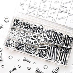 Performance Tool Wilmar W5334 - 240 Piece Zinc Metric Nut And Bolt Assortment Set - W5334 - Performance Tool Wilmar - PTWW5334