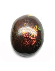 15.30 Ct. Very Beautiful !! Rare Natural Oval Cabochon Rainbow Matrix Boulder Opal Australian Loose Gemstone