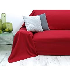 Tagesdecke Microfaser Plaid 210x280 cm rot