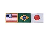 USA America /Brazil / Japan Patch - Small