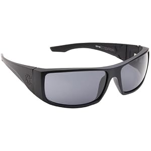 Spy Cooper XL Sunglasses - Spy Optic Steady Series Polarized Sports Wear Eyewear - Color: Matte Black/Grey, Size: One Size Fits All