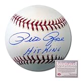 Pete Rose Cincinnati Reds Hand Signed Rawlings MLB Baseball with Hit King Inscription