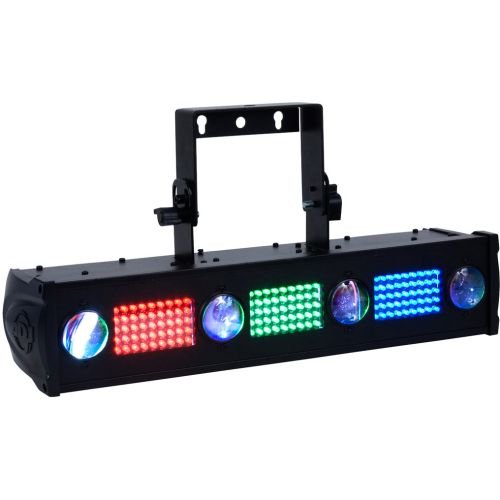 American DJ Fusion Tri Bar FX LED Color Changing LED Pinspots And LED Pixels Clusters