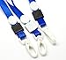 Rockin Beads Brand, 20 Economy Blue Neck Strap Lanyard for Id Card 16 Inch Long