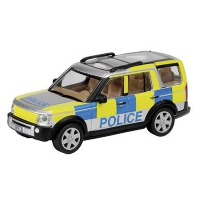 Cover image : ランドローバー ディスカバリー 3 ポリスカー シルバーイエローブルー (1/87 25525)