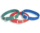 Mendota ME31301 Double-Braid Junior Collar 0.563 Inch Wide - Up to 12 Inch - Red