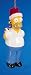 The Simpsons Homer With Candy Canes In Santa Hat Christmas Ornament #SP0100