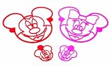 Xtraordinary Home Products Disney Mickey and Minnie Stencil, Set of 4