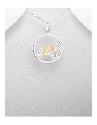 Bird Pendant Necklace In 92.5 Sterling Silver
