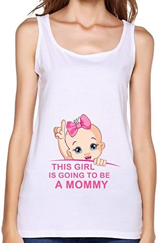 Women's This Girl Is Gonna Be A MOMMY White XL Tank-top