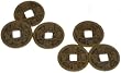 Chinese Feng Shui I Ching Divination Coins for Success - 2 sets of 3