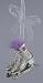 Ice Palace Silver Glitter Ice Skates Christmas Ornament 2.25"
