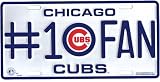 MLB Baseball Team #1 Fan Decorative Metal License Plate - Chicago Cubs