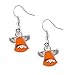 Sports Team Denver Broncos Logo Crystal Angel Wings Dangle Earring Set