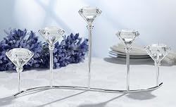 Diamond Five Tealight Holder Centerpiece
