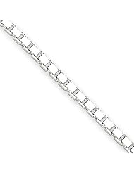 Sterling Silver 2mm Box Chain 16 Inches
