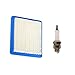 Atoparts Air Filter Spark Plug Fit Briggs & Stratton 625e 675ex 725ex 625-675 Series and Quantum 3.5-6.75 Gross HP Push Mowers
