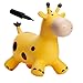 Babe Fairy Jumping Horse with Pump- Bouncy Horses Animals Hopper-Toddlers Inflatable Bouncing Horse Toys(Yellow Deer)