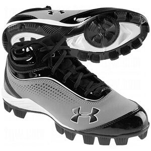 Boys' UA Leadoff IV Jr. Mid-Cut Rubber Baseball Cleats Cleat by Under Armour