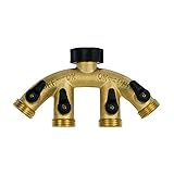 Gilmour Brass 4-Way Connector 44GF