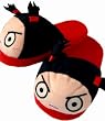 Funny Love Pucca character slippers - Garu plush slippers