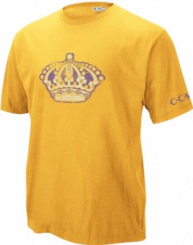 Buy Los Angeles Kings -Gold- Vintage Logo Soda Rubber Shirt