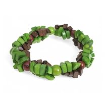 Tagua Nut Green Bracelet "Seeds of Change Bracelet [Green]" -Fair Trade Gifts