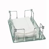 Mirrored Guest Towel Tray in Chrome