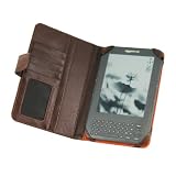 TeckNet® Kindle Keyboard Premium Folio Case / Cover for Amazon Kindle Keyboard / Kindle 3 - Brown