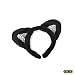 Black Plush Sequin Cat Ears Costume Accessory ~ Halloween Cat Costume Accessories