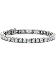 3.00 ct Ladies Round Cut Diamond Tennis Bracelet in 14 kt White Gold