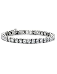 5.00 ct Ladies Round Cut Diamond Tennis Bracelet in 14 kt White Gold